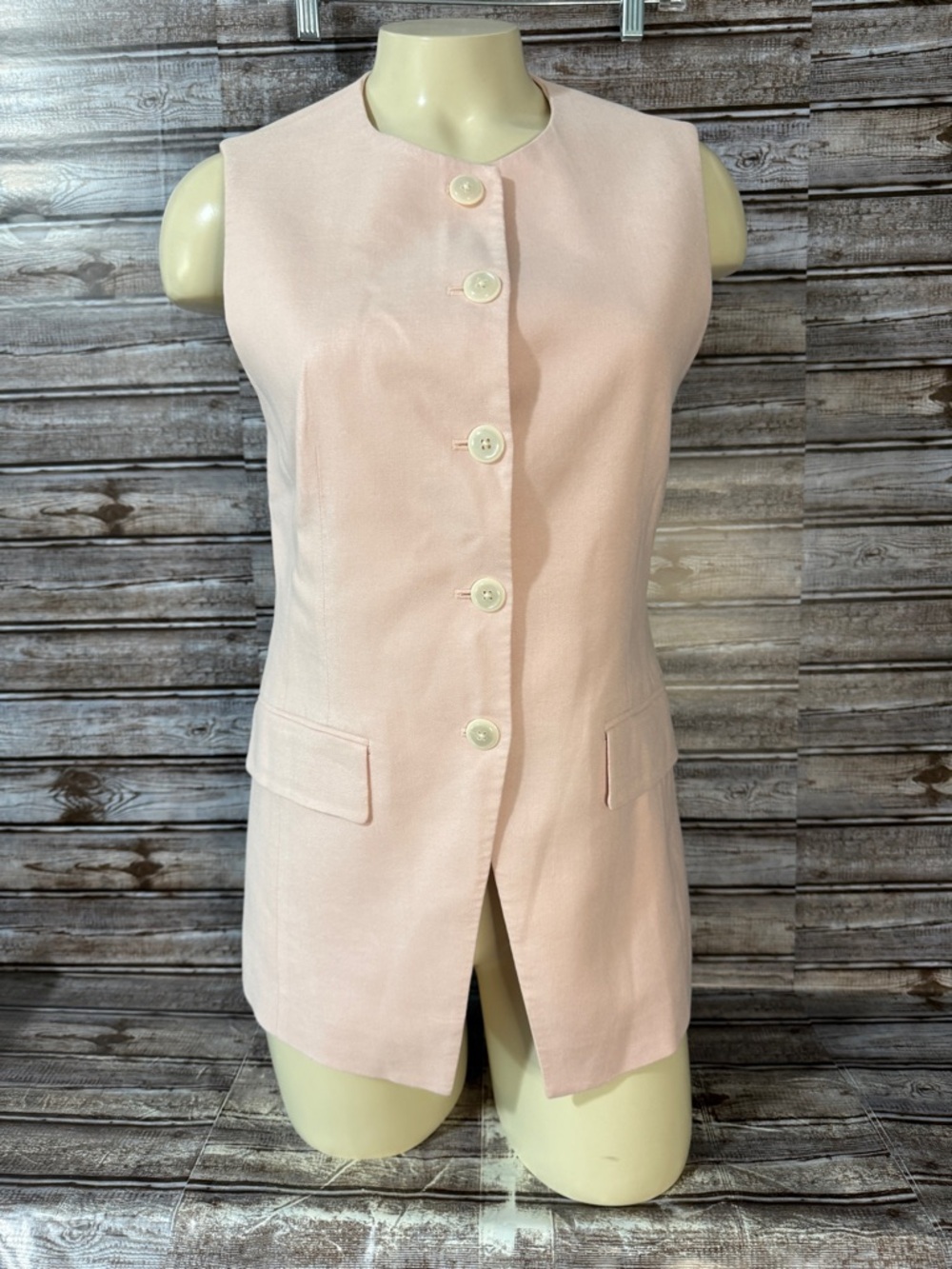 Veronica Beard Vest Size 2 Pale Pink
